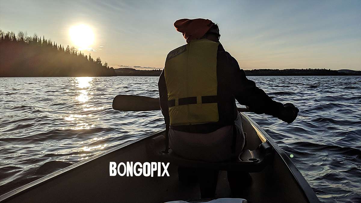 bongopix canoe sunset